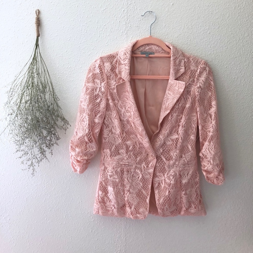 Lace blazer